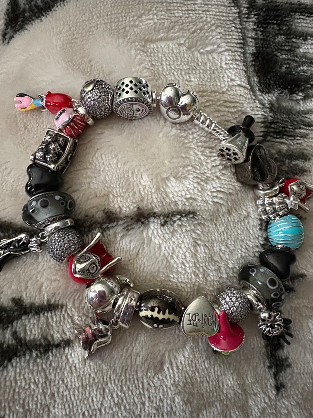 Pandora and Linx Nightmare Before Christmas bracelet and charm